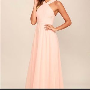 Lulus Air of Romance Taupe Maxi Dress